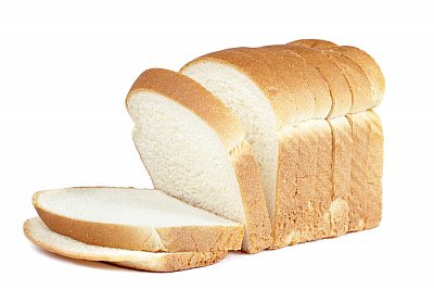 sliced white bread